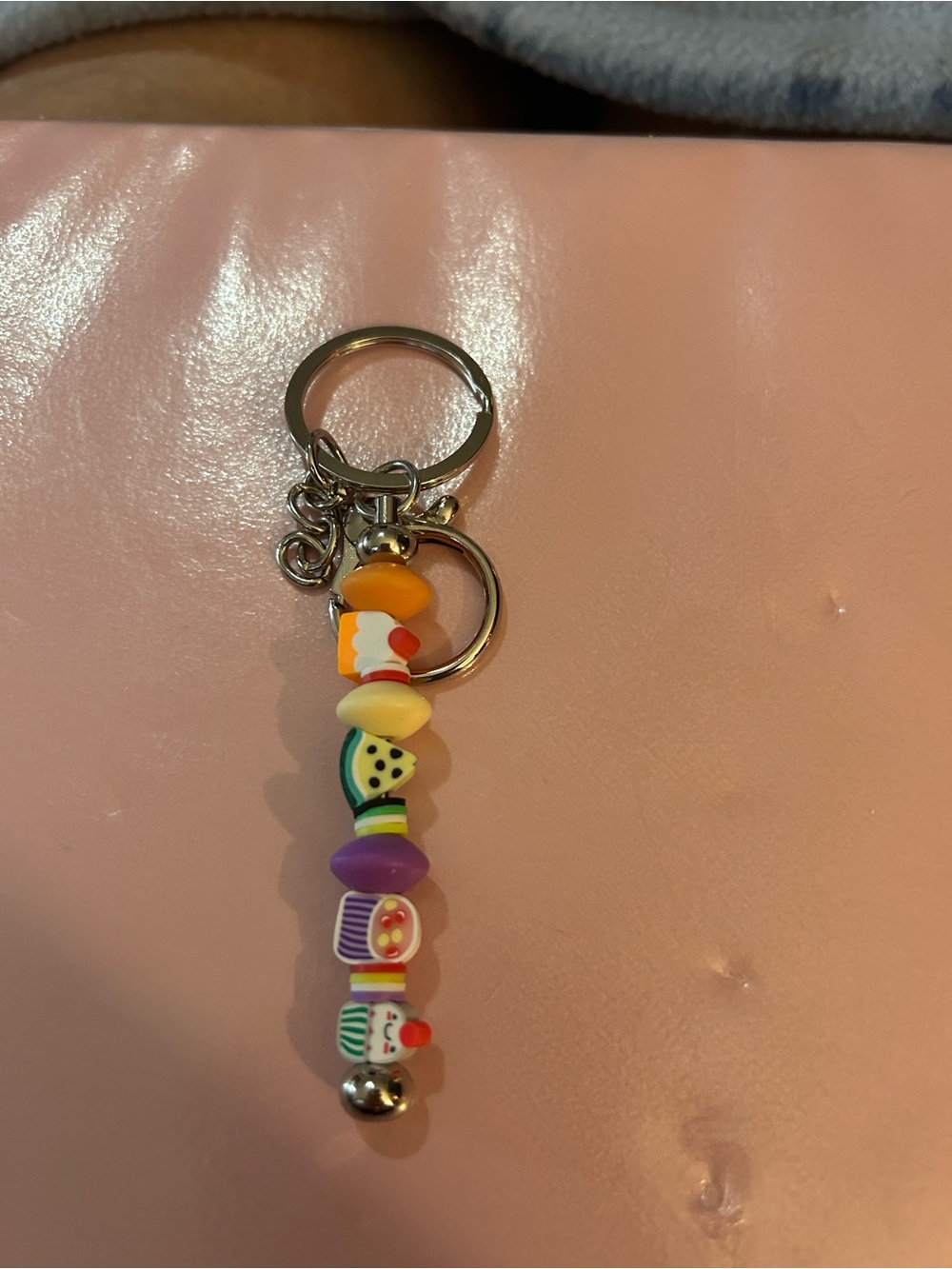 Beaded Multi-Color Keychain Charm - Picture 4 of 16